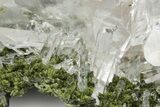 Quartz Crystal Cluster with Epidote - China #221180-2